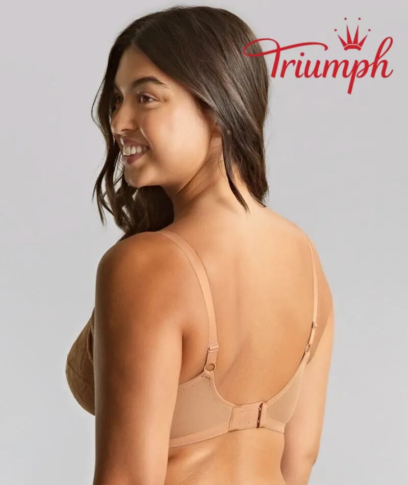 Triumph - (4 kosi) Modrček s polno košarico in vezeno čipko