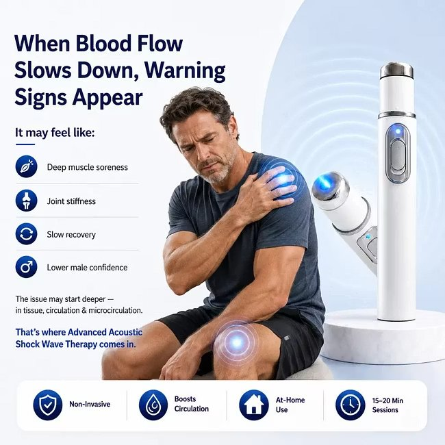 Napredna akustična terapija z udarnimi valovi obnavlja zdravje tkiva penisa, povečuje togost, vzdržljivost in samozavest pri moških, lajša bolečine v mišicah, okorelost sklepov in nelagodje v tetivah.