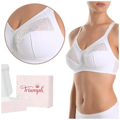 💖Triumph® 4 kosi✨Prozoren, nepodložen modrček za večje prsi