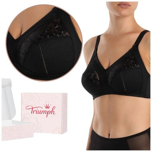 💖Triumph® 4 kosi✨Prozoren, nepodložen modrček za večje prsi