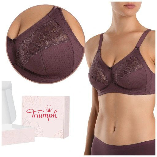 💖Triumph® 4 kosi✨Prozoren, nepodložen modrček za večje prsi